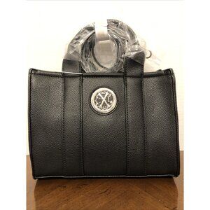 Christian Lacroix VALLEY Pebble Structured in Black 9”x7”x3” W/Cross Body Strap